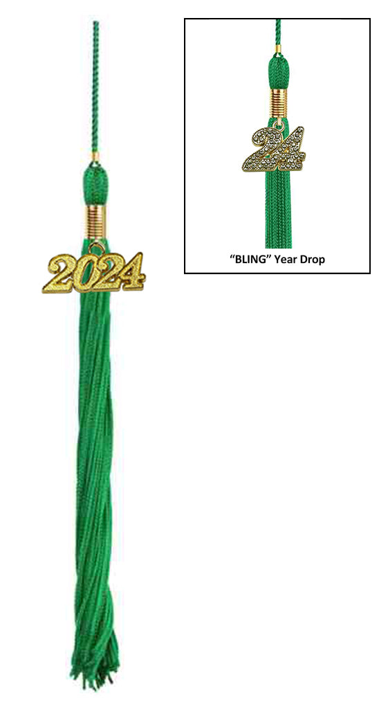 Emerald Green Graduation Tassel - College & High School Tassels –  Graduation Cap and Gown