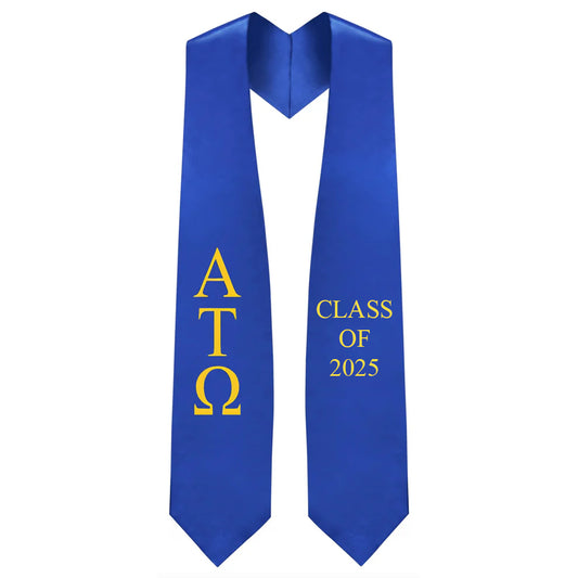 Alpha Tau Omega Greek Lettered Stole w/ Year