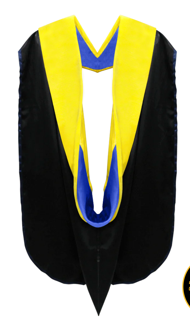 Doctoral Hoods on Clearance (FINAL SALE) - Dark Blue Velvet