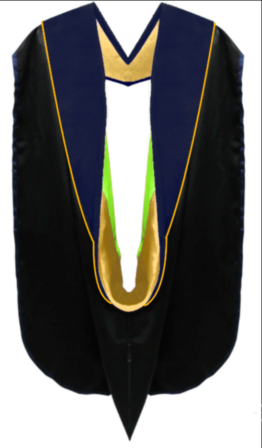 Doctoral Hoods on Clearance (FINAL SALE) - Dark Blue Velvet