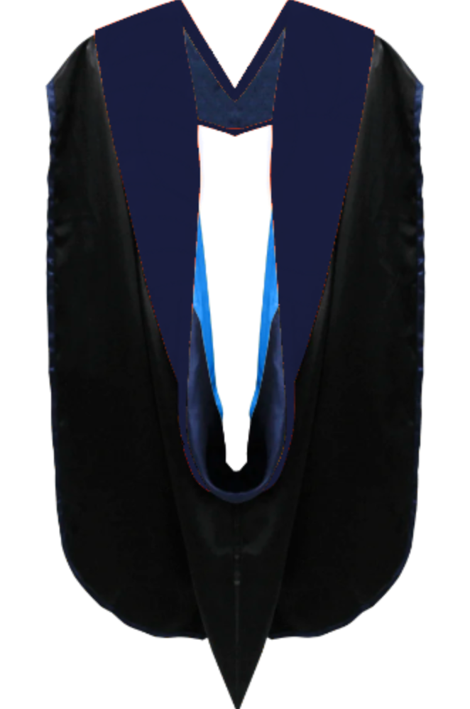 Doctoral Hoods on Clearance (FINAL SALE) - Dark Blue Velvet