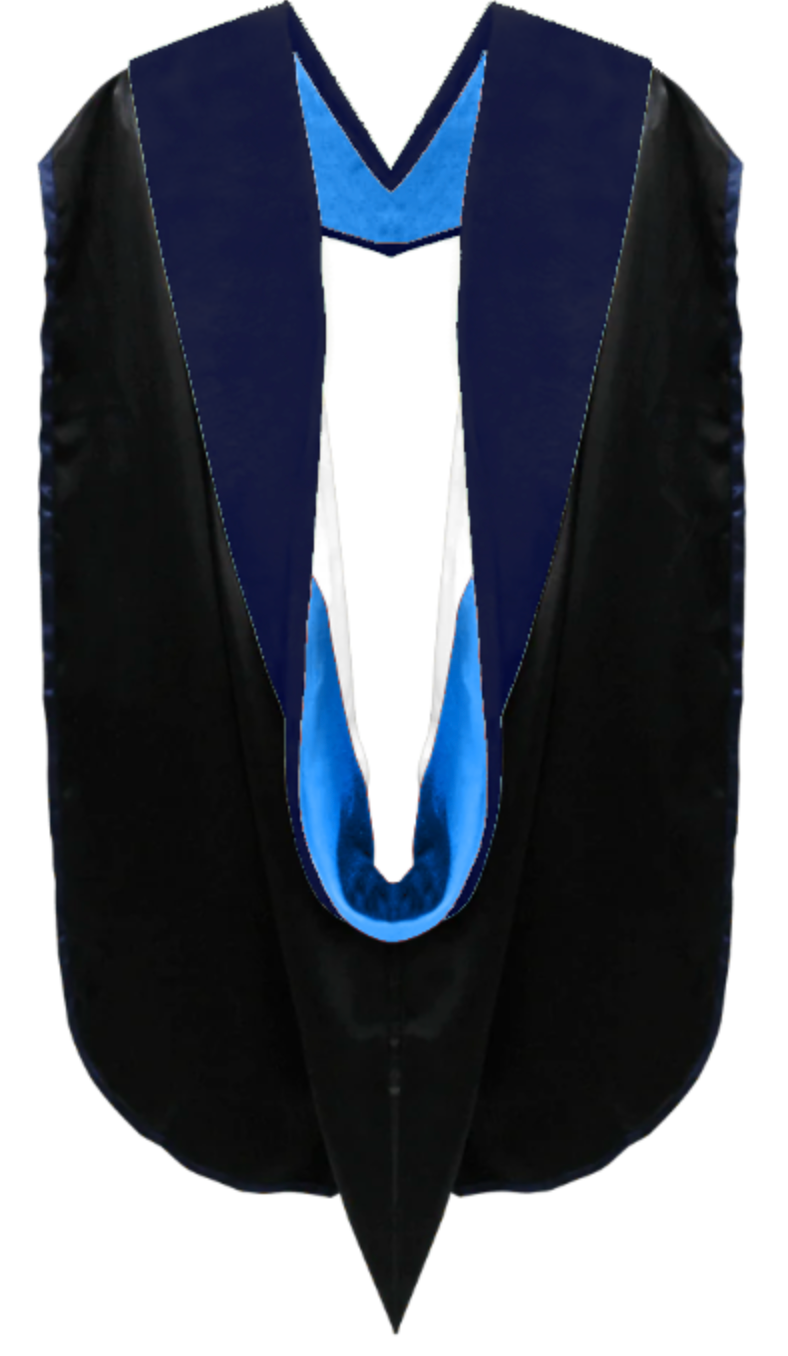 Doctoral Hoods on Clearance (FINAL SALE) - Dark Blue Velvet