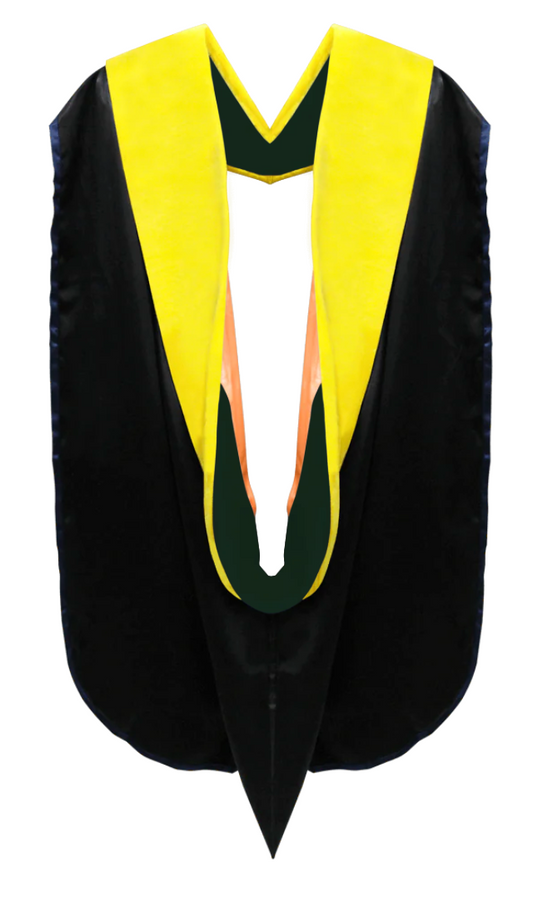 Doctoral Hoods on Clearance (FINAL SALE) - Lemon Yellow Velvet