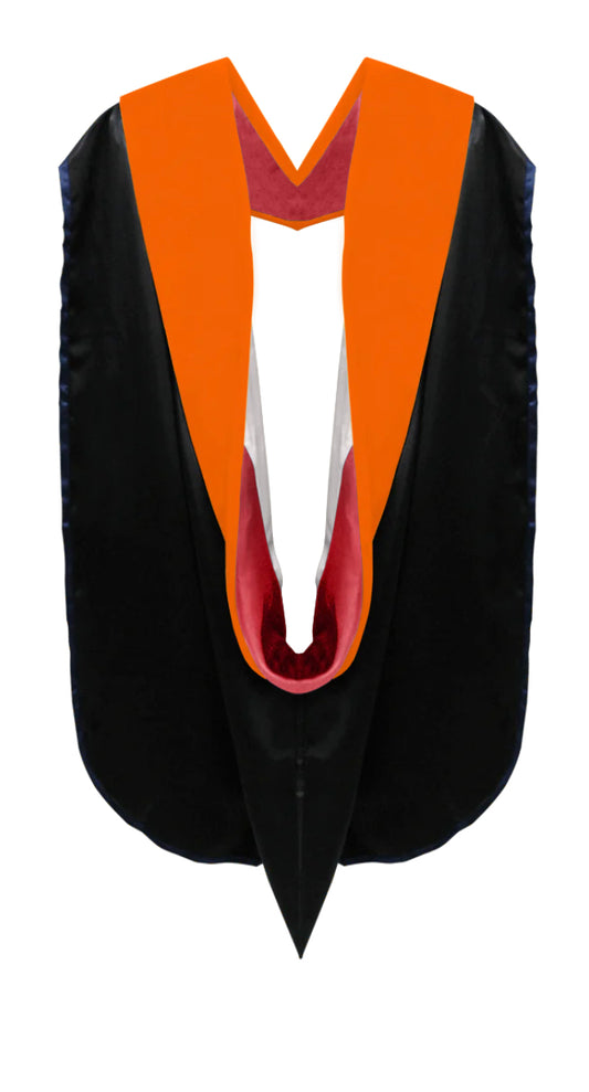 Doctoral Hoods on Clearance (FINAL SALE) - Orange Velvet