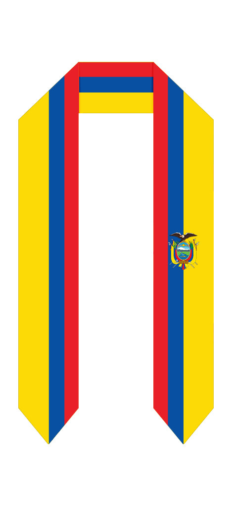 Ecuador Graduation Stole -  Ecuador Flag Sash