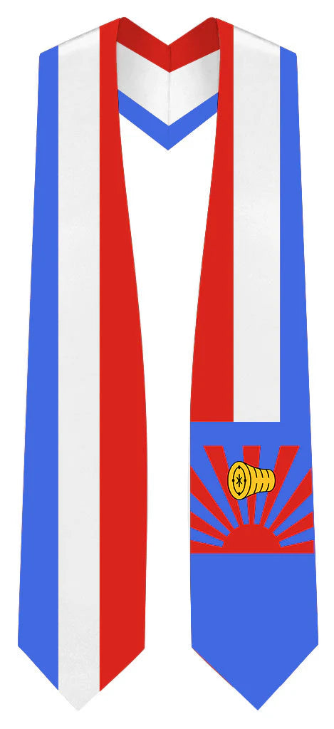 International Flag Graduation Stole