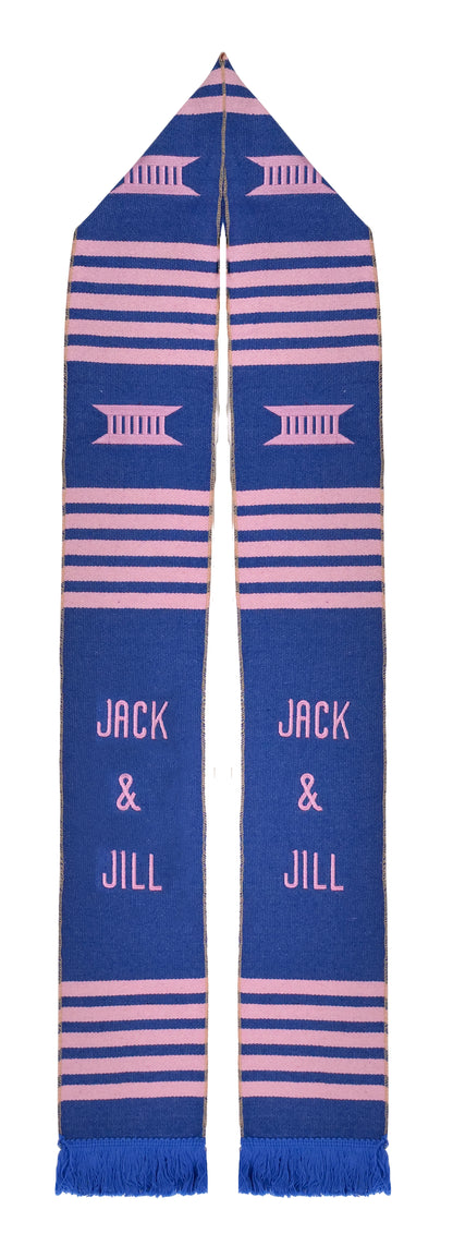 Jack and Jill Kente Graduation Stole – Handwoven Keepsake of Legacy and Honor