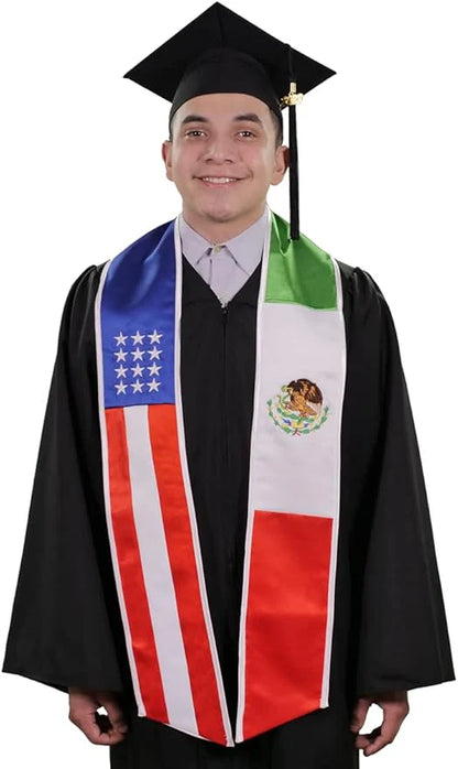 International Flag Graduation Stole