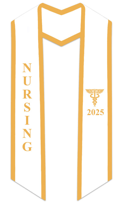 2025 Nursing Graduation Stole with Trim