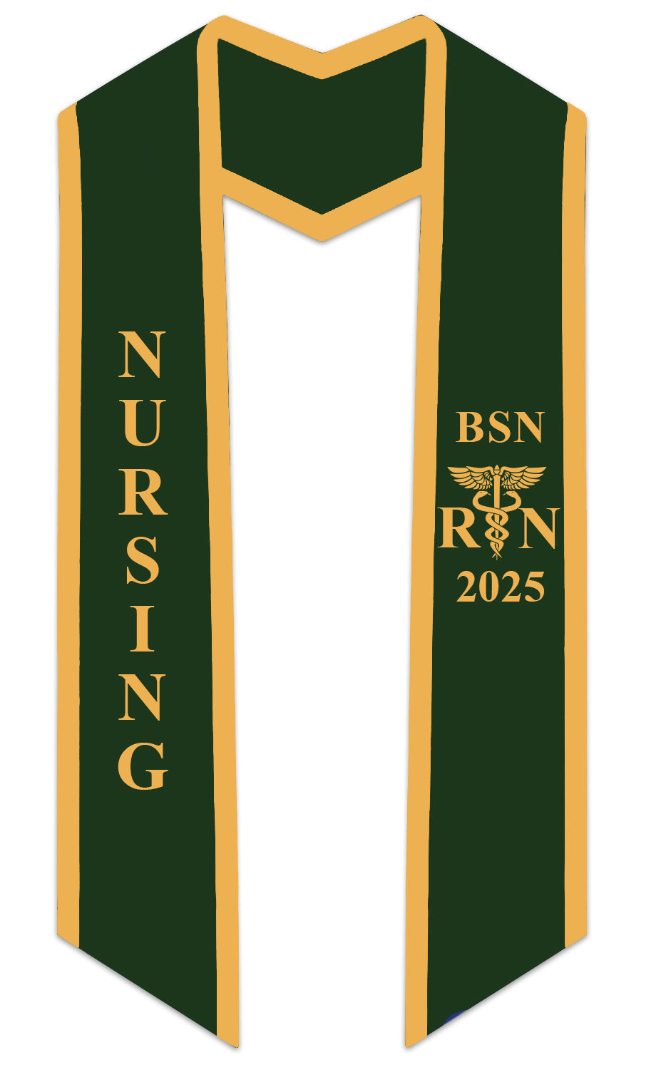 2025 BSN Nursing Graduation Stole with Trim