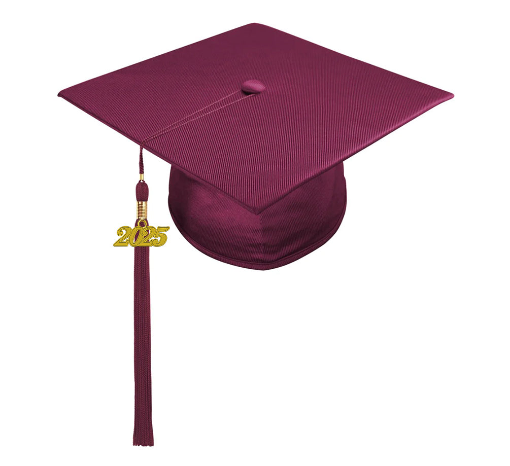 Child Shiny Maroon Cap & Tassel - Preschool & Kindergarten Graduation