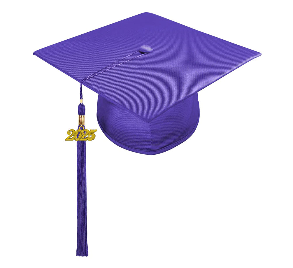 Child Shiny Purple Cap & Tassel - Preschool & Kindergarten Graduation