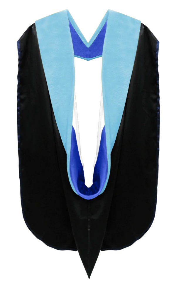 Doctor of Education Hood - Royal Blue & White