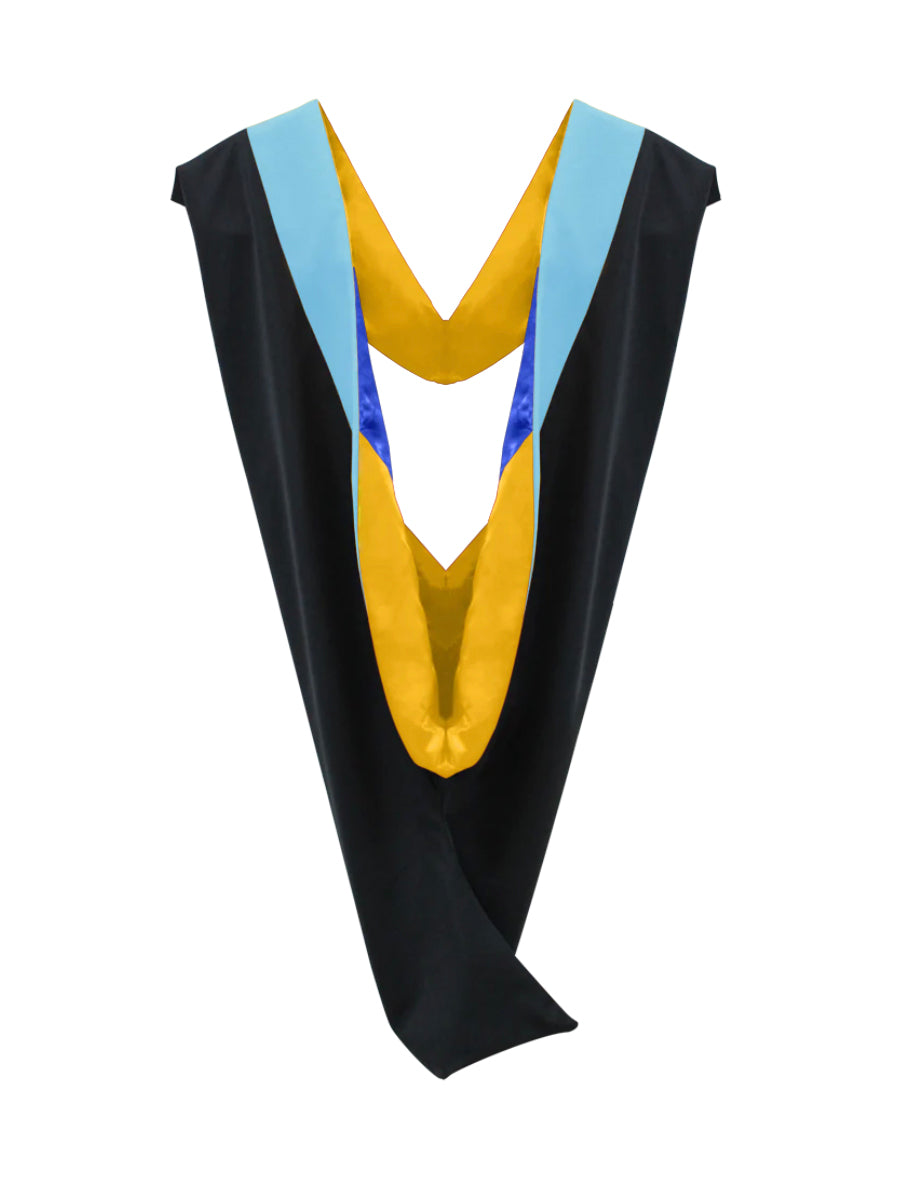 Masters Cap, Gown & Hood Package for UC Santa Cruz Graduation - Graduation Cap and Gown