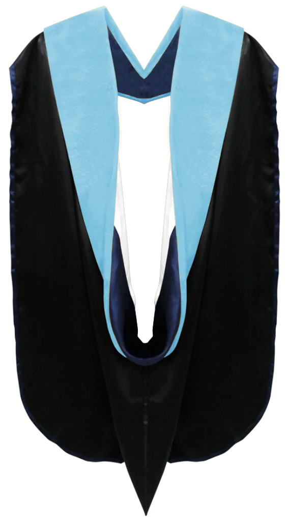 Doctoral Hoods on Clearance (FINAL SALE) - Light Blue Velvet