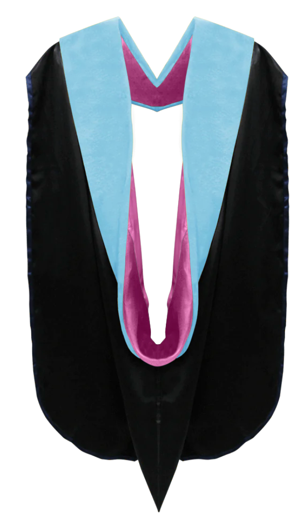 Doctoral Hoods on Clearance (FINAL SALE) - Light Blue Velvet