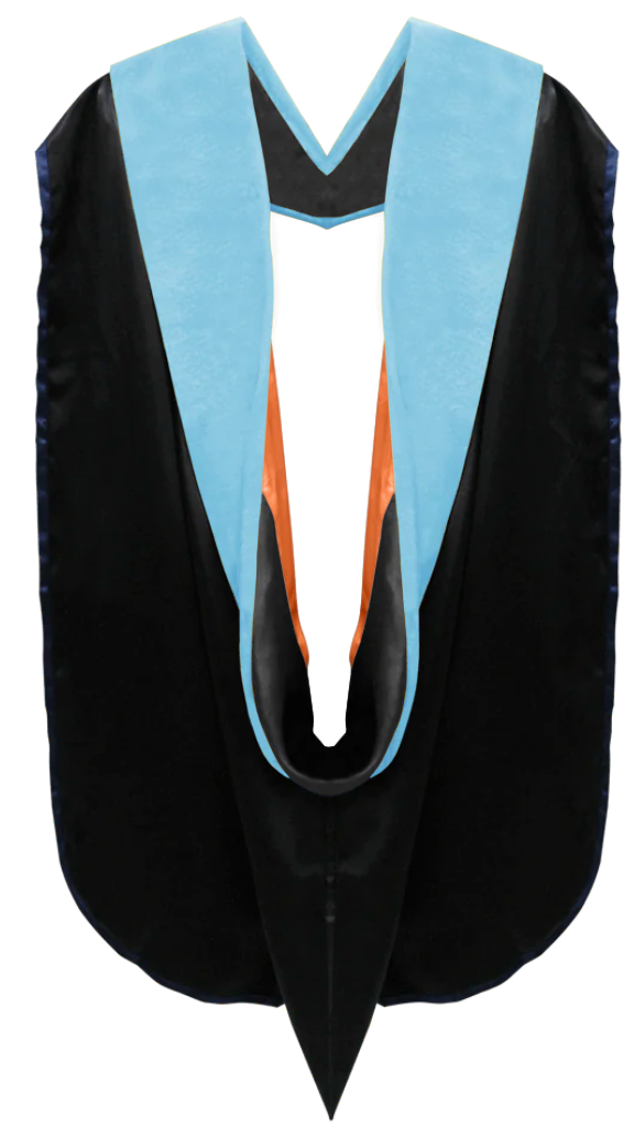 Doctoral Hoods on Clearance (FINAL SALE) - Light Blue Velvet