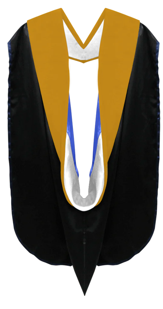 Doctoral Hoods on Clearance (FINAL SALE) - Science Gold Velvet