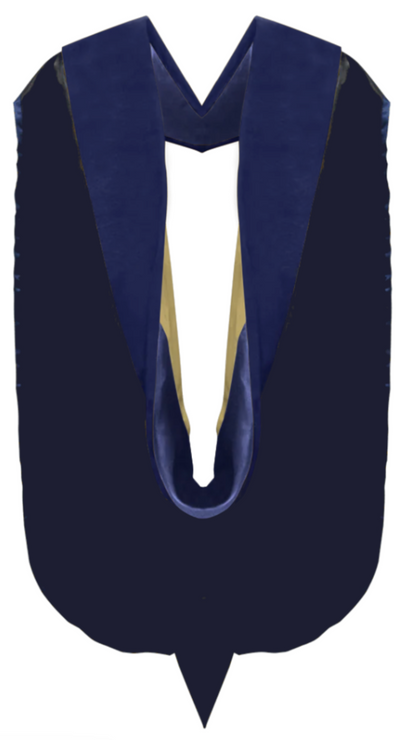 Doctoral Hoods on Clearance (FINAL SALE) - Dark Blue Velvet