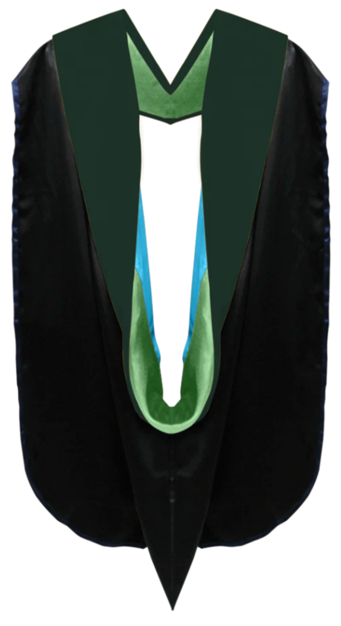 Doctoral Hoods on Clearance (FINAL SALE) - Hunter Green Velvet