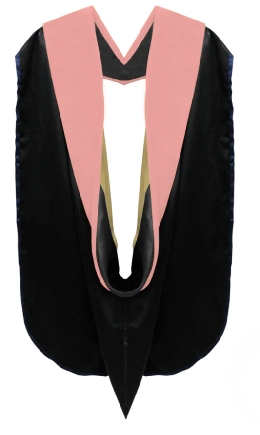 Doctoral Hoods on Clearance (FINAL SALE) - Salmon Pink Velvet