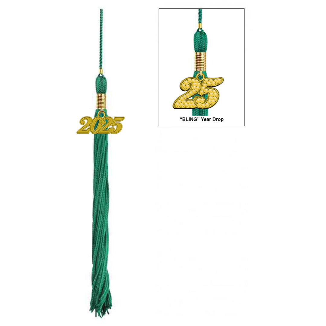 Child Shiny Emerald Green Graduation Cap & Tassel - Preschool & Kindergarten Graduation