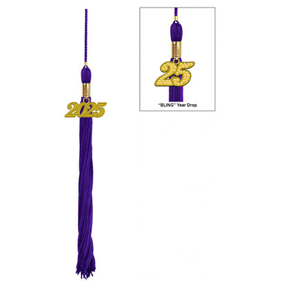 Child Shiny Purple Cap & Tassel - Preschool & Kindergarten Graduation