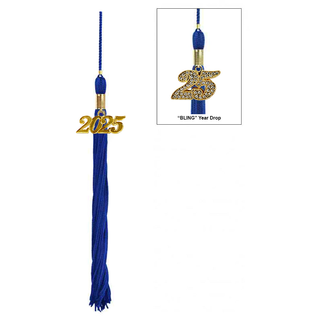 Child Shiny Royal Blue Graduation Cap & Gown - Preschool & Kindergarten