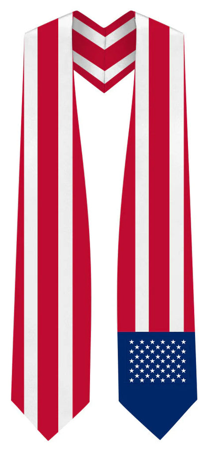 International Flag Graduation Stole