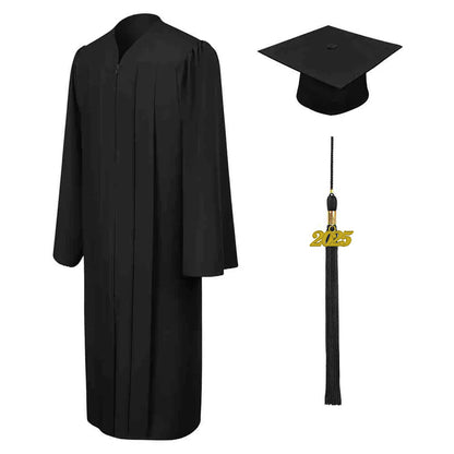 Matte Black Cap & Gown