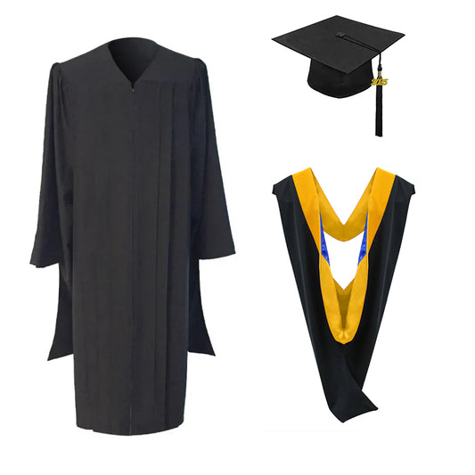 Masters Cap, Gown & Hood Package for Michigan University Graduation