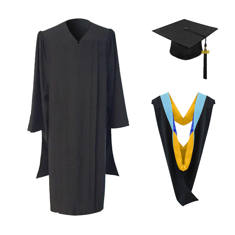 Masters Cap, Gown & Hood Package for UCLA Graduation