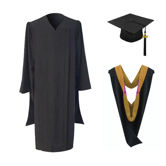 Masters Cap, Gown & Hood Package for Cal State Dominguez Graduation