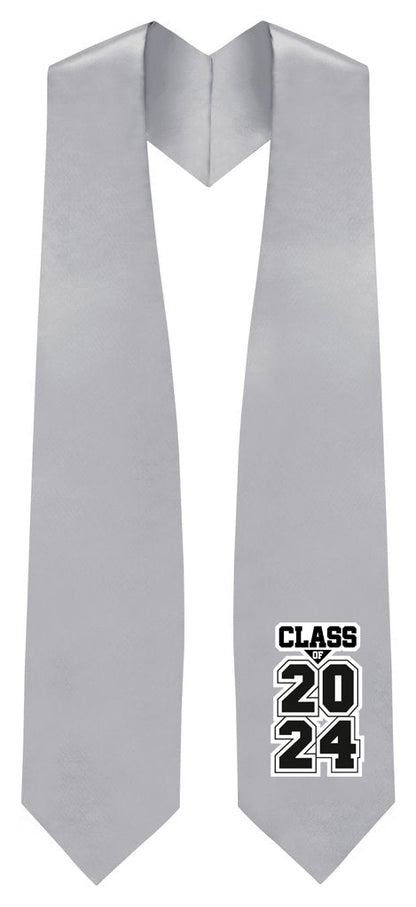 Silver "Class of 2024/2025" Graduation Stole