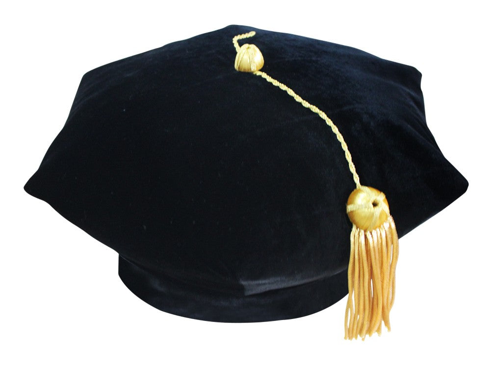 6 Sided Doctoral Tam - Academic Faculty Regalia – Graduation Cap and Gown